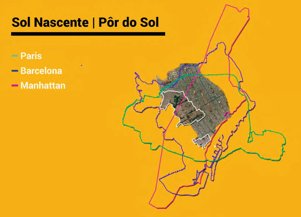 Sol Nascente e Pôr do Sol, na região de Ceilândia - segunda maior favela do país